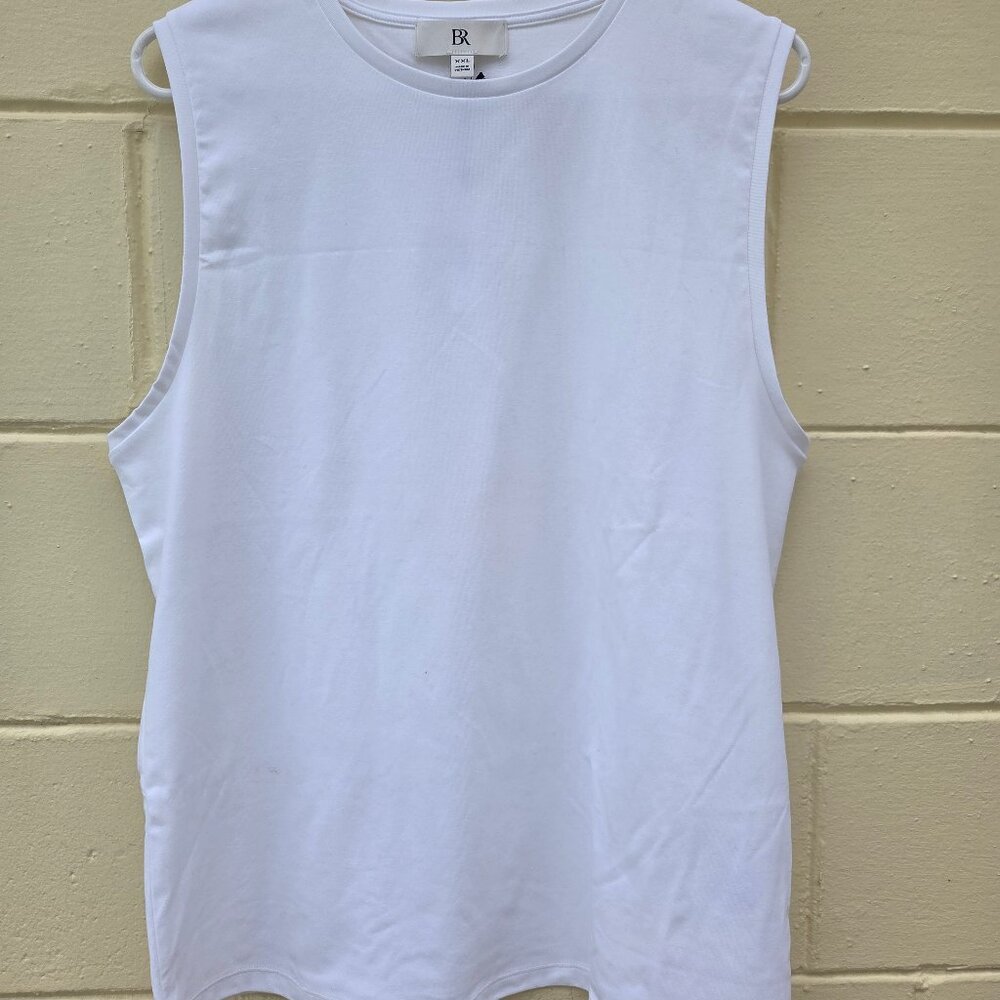Banana Republic White Sleeveless top NWT